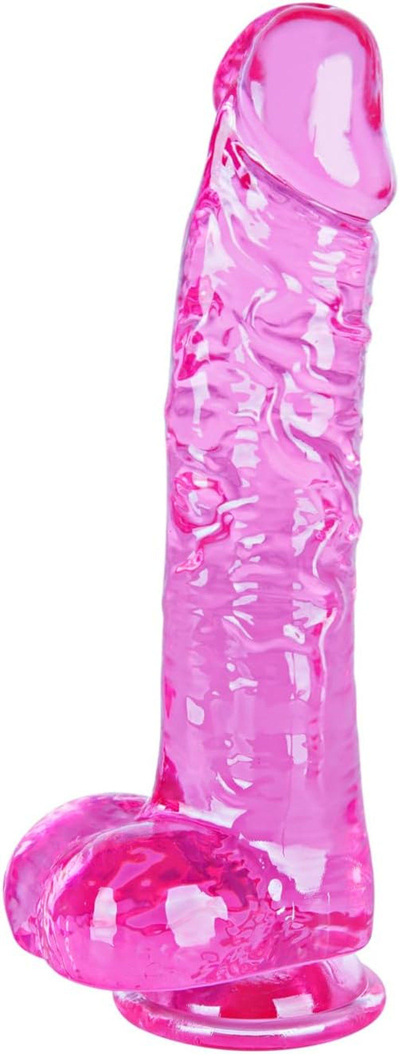 Small Realistic Clear 6 Inch Cute Dildo,Adult Sex Toy with Suction Cup Dildo, Suitable for Beginner Women/Men/Gay with Thin and Slim Poke, Can Be Use for G-Spot and Anal