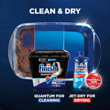 FINISH Quantum Powerball, Dishwasher Pods, Dishwasher Detergent Liquid, Dishwasher Soap, Advanced Clean & Shine, 84Ct Dishwasher Tablets
