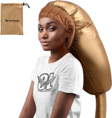 Bonnet Hair Dryer Attachment: Upgraded Extra Large Hooded Hair Dryer Adjustable Soft Blow Dryer Caps - Easy to Use for Natural Curly Textured Hair Care Styling Fast Drying