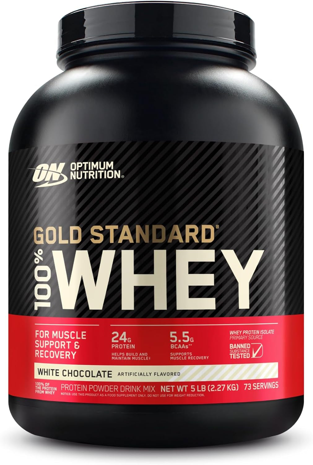 Optimum Nutrition Gold Standard 100% Whey Protein Powder, Double Rich Chocolate, 2 Pound (Packaging May Vary)