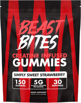 Creatine Gummies - 5G Creatine Monohydrate per Serving - No Sugar or Artificial Colors - Low-Calorie, Vegan & Halal - Made in the USA - 30 Servings