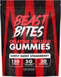 Creatine Gummies - 5G Creatine Monohydrate per Serving - No Sugar or Artificial Colors - Low-Calorie, Vegan & Halal - Made in the USA - 30 Servings