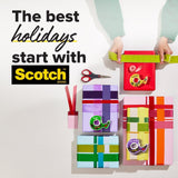 Scotch Gift-Wrap Tape, 2 Rolls, the Go-To Tape for Holiday Gift Wrapping, 3/4 X 600 Inches, Dispensered (15DM-2)