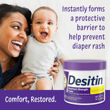 Desitin Maximum Strength Baby Diaper Rash Cream with 40% Zinc Oxide for Diaper Rash Relief & Prevention, 16 Oz (Packaging May Vary)