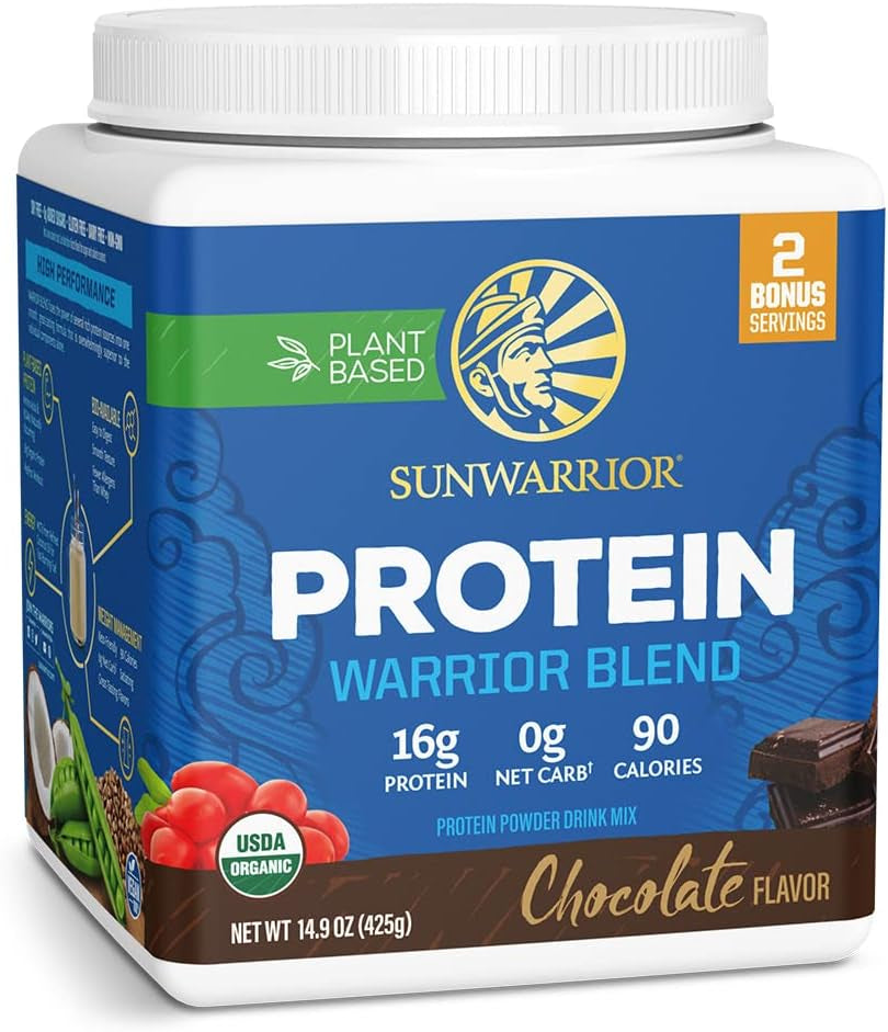 Sunwarrior Vegan Protein Powder Plant-Based Protein Powder USDA Organic | BCAA Amino Acids Hemp Seed | Keto Friendly Soy, Dairy, & Gluten & Synthetic Free NON-GMO | Vanilla 32 Servings 17G Protein