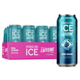 Sparkling Ice Caffeine Black Raspberry Sparkling Water with Caffeine, Zero Sugar, with Antioxidants and Vitamins,16 Fl Oz Cans (Pack of 12)