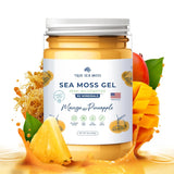 Trueseamoss Wildcrafted Irish Sea Moss Gel –7 Flavors- Nutritious Raw Seamoss Rich in Minerals, Proteins & Vitamins – Antioxidant Health Sea Moss, Vegan Made in USA (MANGO/PINEAPPLE, 1)