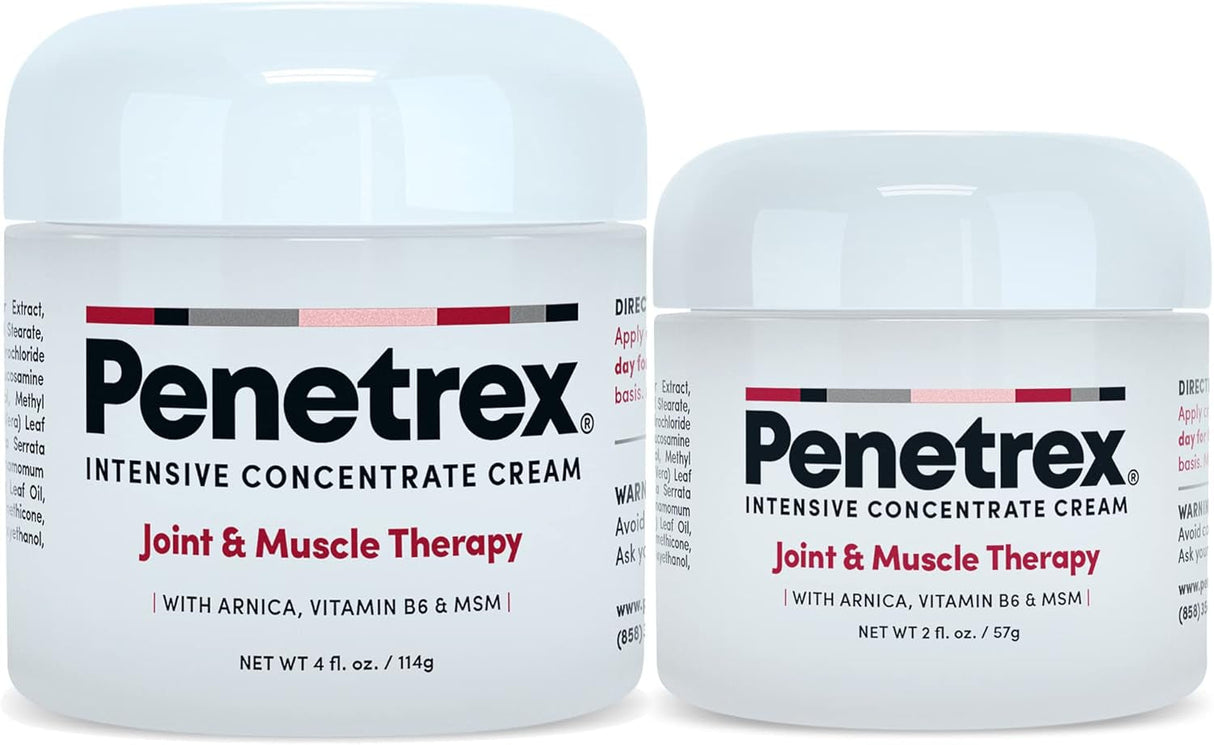 Penetrex Joint & Muscle Therapy – Soothing Comfort for Back, Neck, Hands, Feet – Premium Whole Body Rub with Arnica, Vitamin B6 MSM & Boswellia – Non-Greasy 2Oz Cream