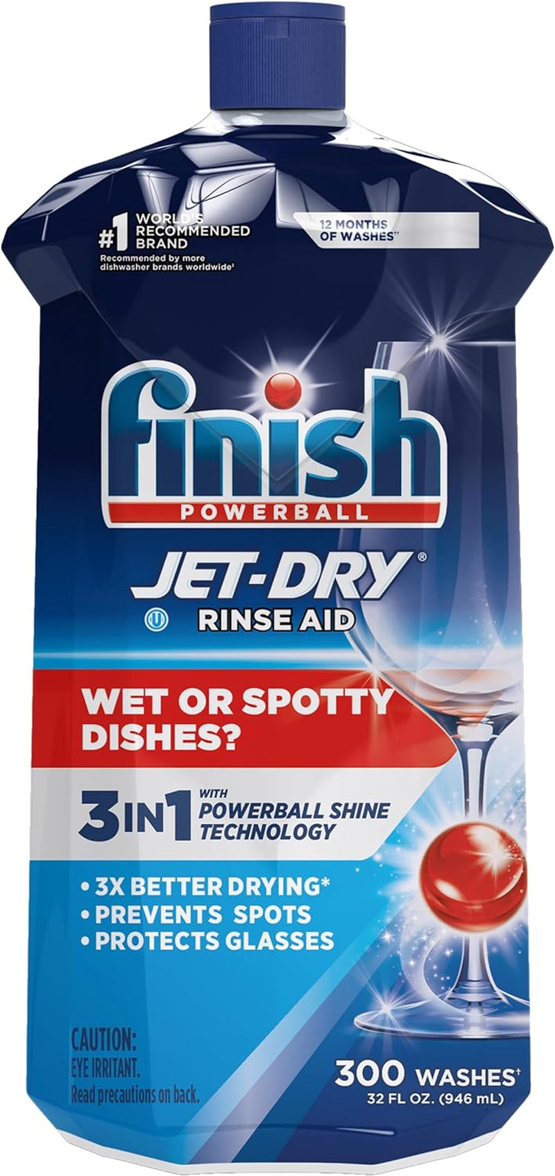 Finish Jet-Dry Liquid Rinse Aid, Dishwasher Rinse and Drying Agent, 8.45 Fl Oz, Packaging May Vary ( Pack of 1 )