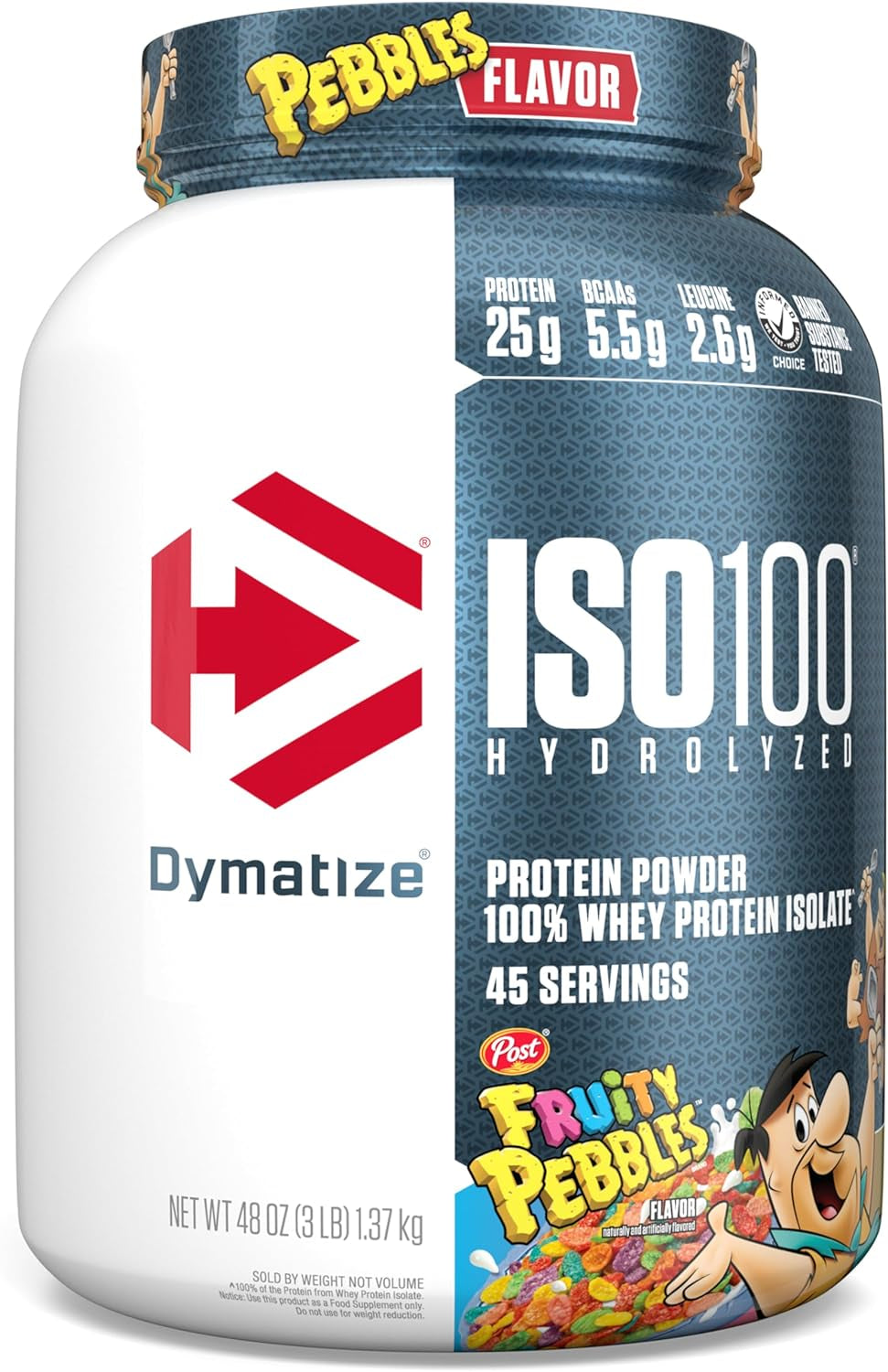 Dymatize ISO100 Hydrolyzed Protein Powder, 100% Whey Isolate, 25G of Protein, 5.5G Bcaas, Gluten Free, Fast Absorbing, Easy Digesting, Gourmet Vanilla, 20 Servings