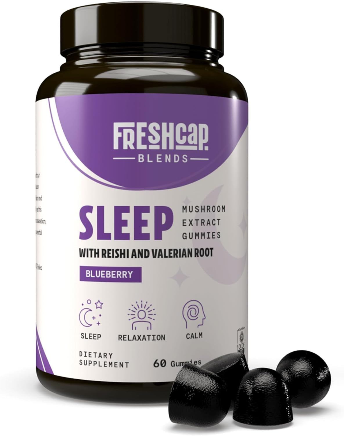 Freshcap Ultimate Mushroom Complex - Ayurveda Lions Mane, Reishi, Cordyceps, Chaga, Turkey Tail, Maitake - Immune Support & Nootropic Supplements for Immunity, Energy, Memory & Focus (120 Capsules)
