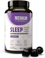 Freshcap Ultimate Mushroom Complex - Ayurveda Lions Mane, Reishi, Cordyceps, Chaga, Turkey Tail, Maitake - Immune Support & Nootropic Supplements for Immunity, Energy, Memory & Focus (120 Capsules)