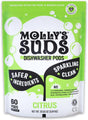 Molly'S Suds Dishwasher Pods | Clean Dishwasher Detergent, Cuts Grease & Rinses Clean (Residue-Free) for Sparkling Dishes | 60 Auto-Release Tabs (Unscented)