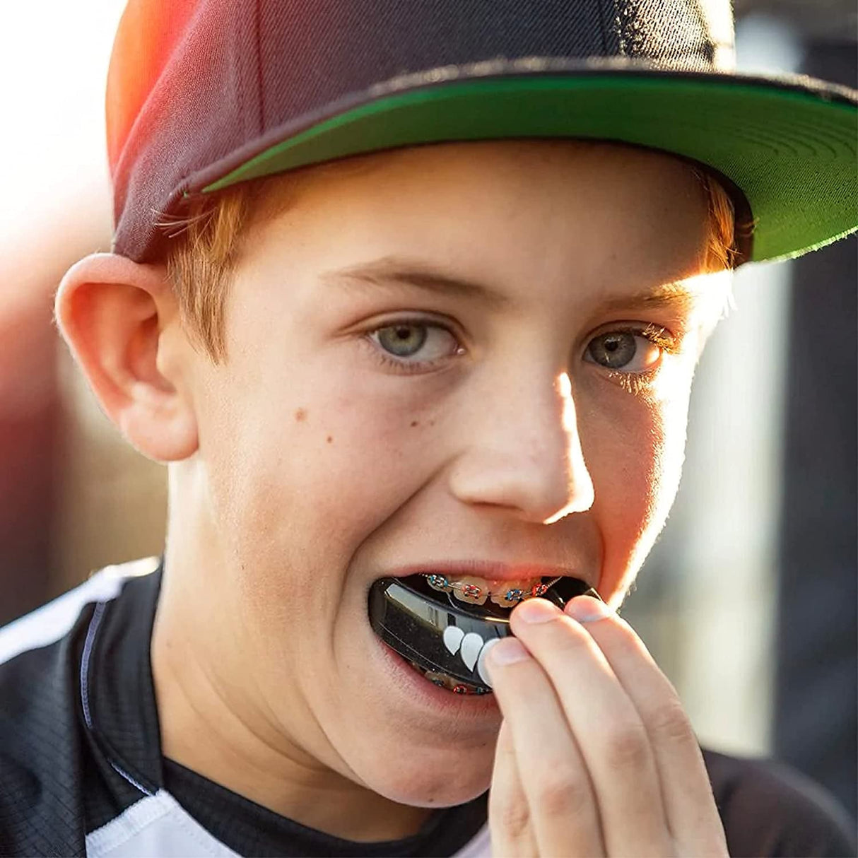 Shock Doctor Mouth Guard for Braces for Sports, Orthodontic Mouth Guard for Braces, Upper & Lower Mouthguard, Mouth Guard for Lacrosse, Hockey, Baseball, Football, Braces Mouth Guard