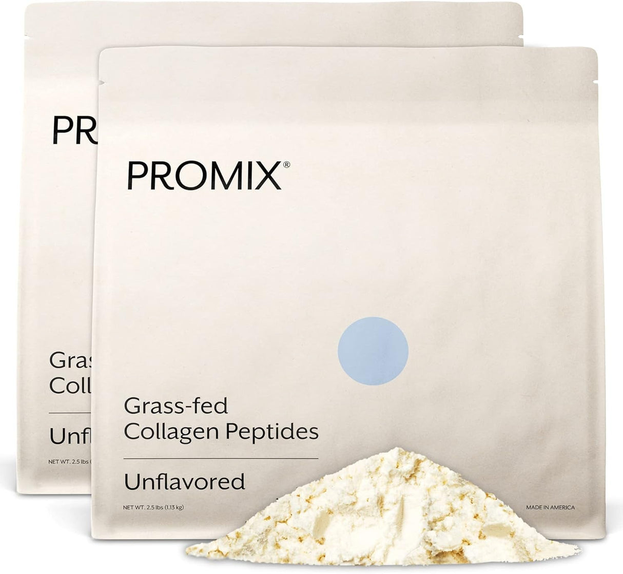 Promix Collagen Peptides, Unflavored, 2.5Lb Bulk - Hydrolyzed Collagen Protein Promotes Healthy Skin, Bones, Joints & Recovery Support - Add to Shakes, Smoothies, Beverages & Baking Recipes.