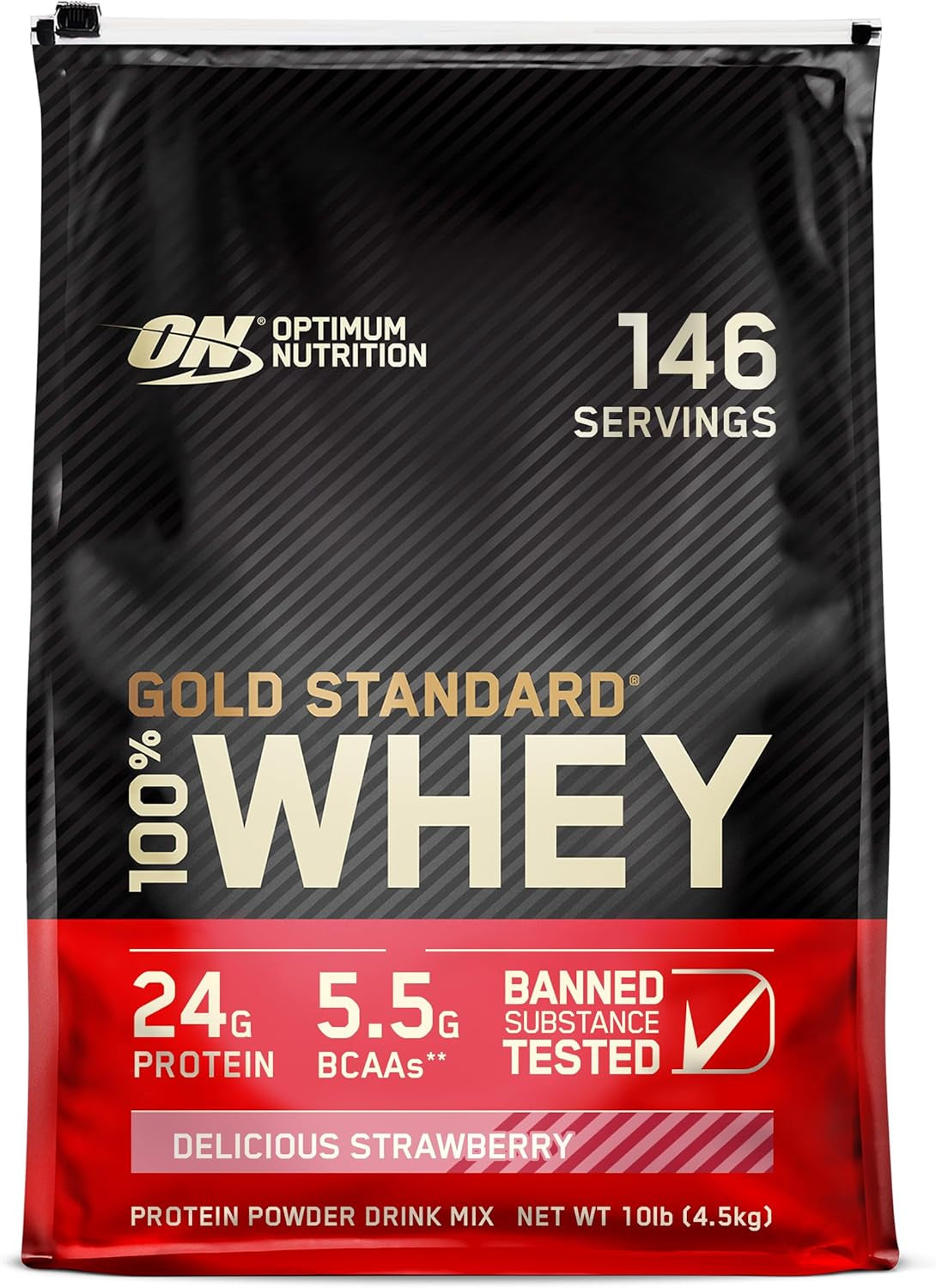 Optimum Nutrition Gold Standard 100% Whey Protein Powder, Double Rich Chocolate, 2 Pound (Packaging May Vary)