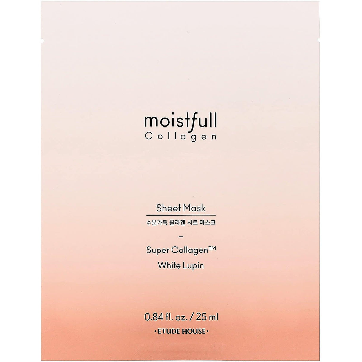 Etude, Moistfull Collagen, Beauty Sheet Mask, 1 Sheet, 0.84 fl oz (25 ml) - Supply Center USA