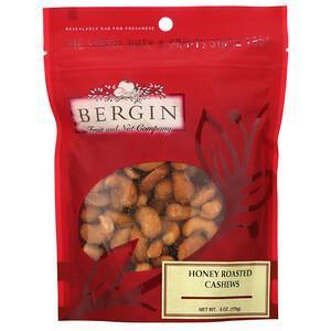 Bergin Fruit and Nut Company, Honey Roasted Cashews, 6 oz (170 g) - Supply Center USA