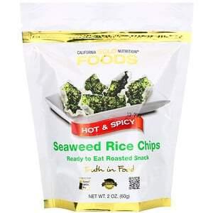 California Gold Nutrition, Seaweed Rice Chips, Hot & Spicy, 2 oz (60 g) - HealthCentralUSA