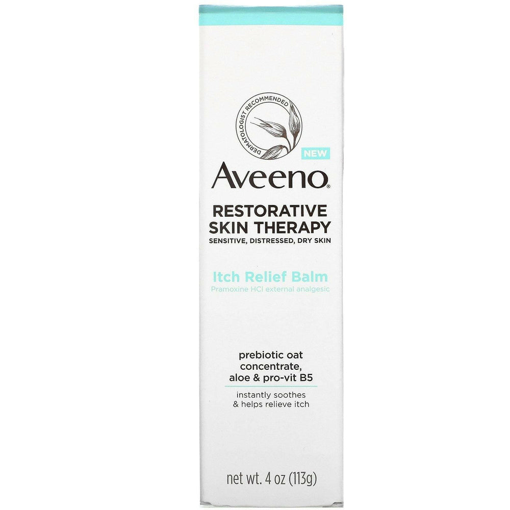 Aveeno, Restorative Skin Therapy, Itch Relief Balm, 4 oz (113 g) - HealthCentralUSA