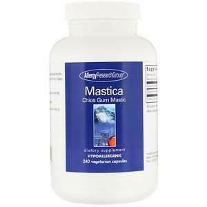 Allergy Research Group, Mastica, Chios Gum Mastic, 240 Vegetarian Capsules - HealthCentralUSA