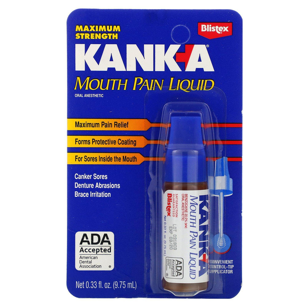 Blistex, Kank-A, Mouth Pain Liquid, 0.33 fl oz (9.75 ml) - HealthCentralUSA