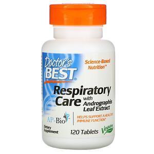 Doctor's Best, Respiratory Care with Andrographis Leaf Extract, 120 Tablets - Supply Center USA