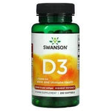 Swanson, Vitamin D3, Bone and Immune, Highest Potency, 5,000 IU, 250 Softgels - Supply Center USA