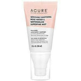 Acure, Seriously Soothing, Rose Water & Watermelon Superfine Mist, 2 fl oz (59 ml) - Supply Center USA