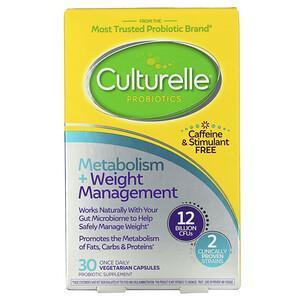 Culturelle, Probiotics, Metabolism + Weight Management, 12 Billion CFU, 30 Vegetarian Capsules - Supply Center USA