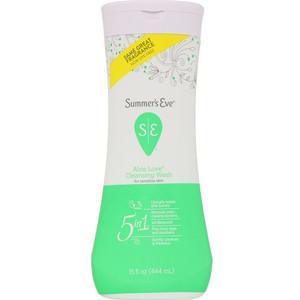 Summer's Eve, 5 in 1 Cleansing Wash, Aloe Love, 15 fl oz (444 ml) - HealthCentralUSA