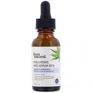 InstaNatural, Hyaluronic Acid Serum 85%, Anti-Aging, 1 fl oz (30 ml) - Supply Center USA