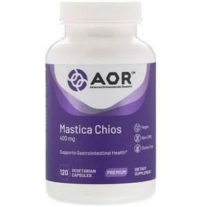 Advanced Orthomolecular Research AOR, Mastica Chios, 400 mg, 120 Vegetarian Capsules - Supply Center USA