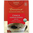 Teeccino, Mushroom Herbal Tea, Organic Chaga Ashwagandha, Caffeine Free , 10 Tea Bags, 2.12 oz (60 g) - Supply Center USA