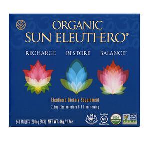 Sun Chlorella, Organic Sun Eleuthero, 200 mg, 240 Tablets - HealthCentralUSA