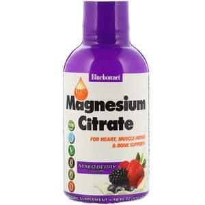 Bluebonnet Nutrition, Liquid Magnesium Citrate, Mixed Berry Flavor, 16 fl oz (472 ml) - Supply Center USA