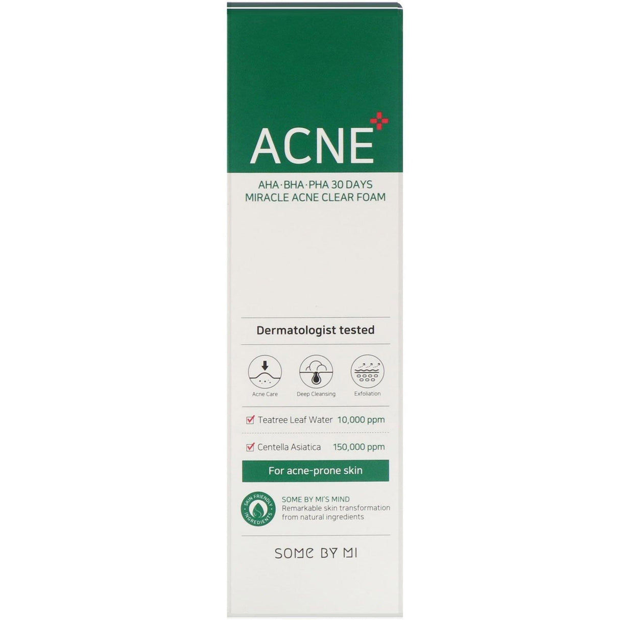 Some By Mi, AHA, BHA, PHA 30 Days Miracle Acne Clear Foam, 100 ml - Supply Center USA