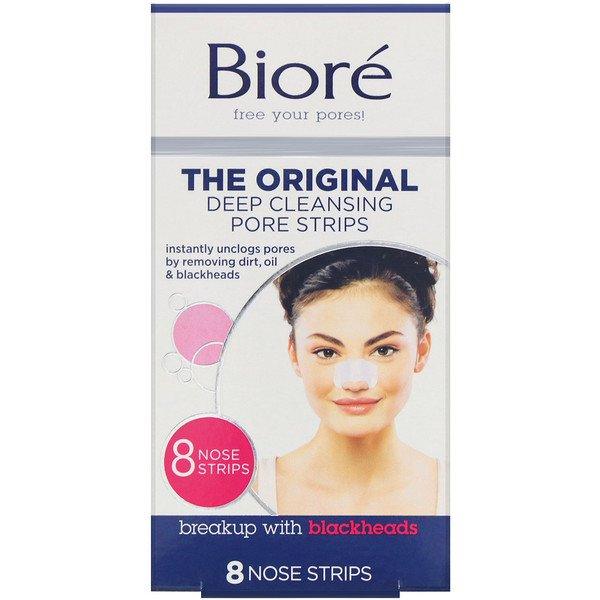 Biore, Deep Cleansing Pore Strips, 8 Nose Strips - Supply Center USA