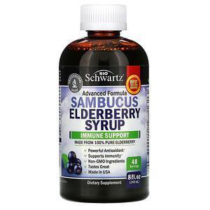 BioSchwartz, Sambucus Elderberry Syrup, 8 fl oz (240 ml) - Supply Center USA