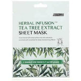 Avarelle, Herbal Infusion, Tea Tree Extract Beauty Sheet Mask, 1 Sheet, 0.7 oz (20 g) - Supply Center USA