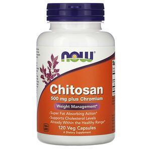 Now Foods, Chitosan Plus Chromium, 500 mg, 120 Veg Capsules - Supply Center USA