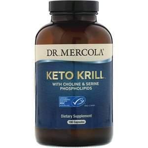 Dr. Mercola, Keto Krill with Choline & Serine Phospholipids, 180 Capsules - Supply Center USA