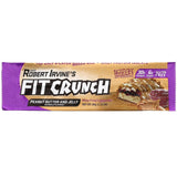 FITCRUNCH, Whey Protein Baked Bar, Peanut Butter and Jelly, 12 Bars, 3.10 oz (88 g) Each - Supply Center USA