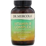 Dr. Mercola, Vitamin B Complex with Benfotiamine, 180 Capsules - Supply Center USA