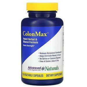 Advanced Naturals, ColonMax, Potent Herbal & Mineral Formula, 100 Vegetable Capsules - Supply Center USA