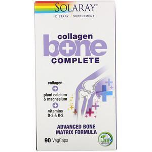 Solaray, Collagen Bone Complete, Advanced Bone Matrix Formula, 90 VegCaps - Supply Center USA