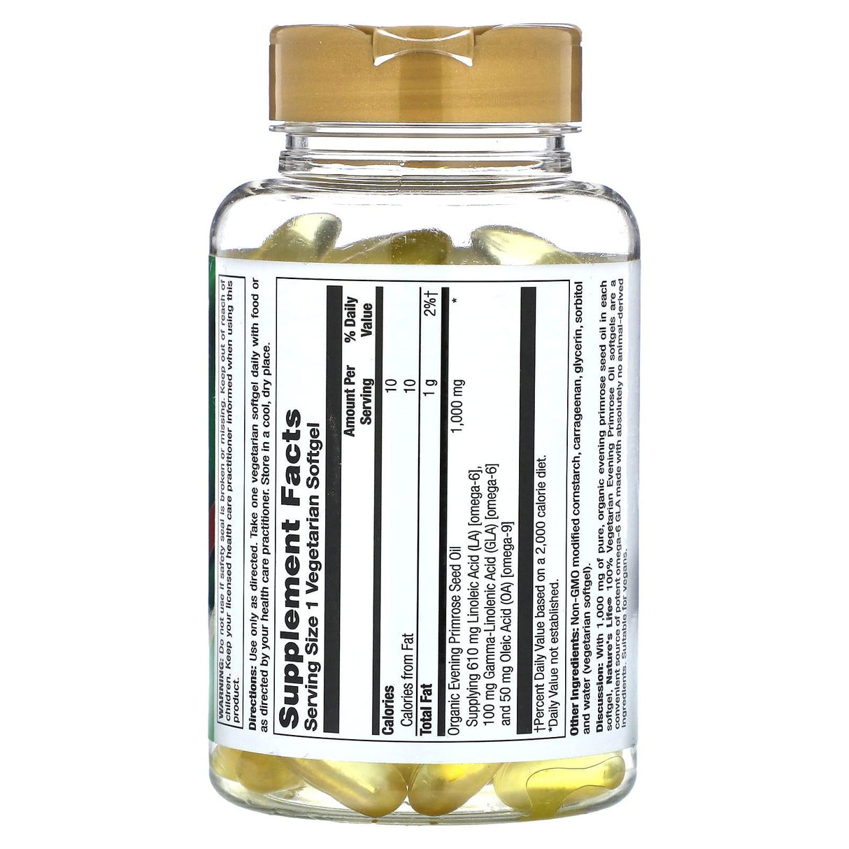 Nature's Life, Vegetarian Evening Primrose Oil, 90 Vegetarian Softgels - Supply Center USA