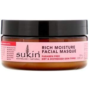 Sukin, Rich Moisture Facial Masque, Rosehip, 3.38 fl oz (100 ml) - HealthCentralUSA