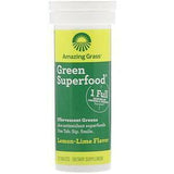 Amazing Grass, Green Superfood, Effervescent Greens, Lemon-Lime, 10 Tablets - Supply Center USA