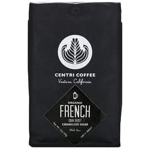 Cafe Altura, Organic Centri Coffee, French, Dark Roast, Whole Bean, Caramelized Sugar, 12 oz (340 g) - Supply Center USA